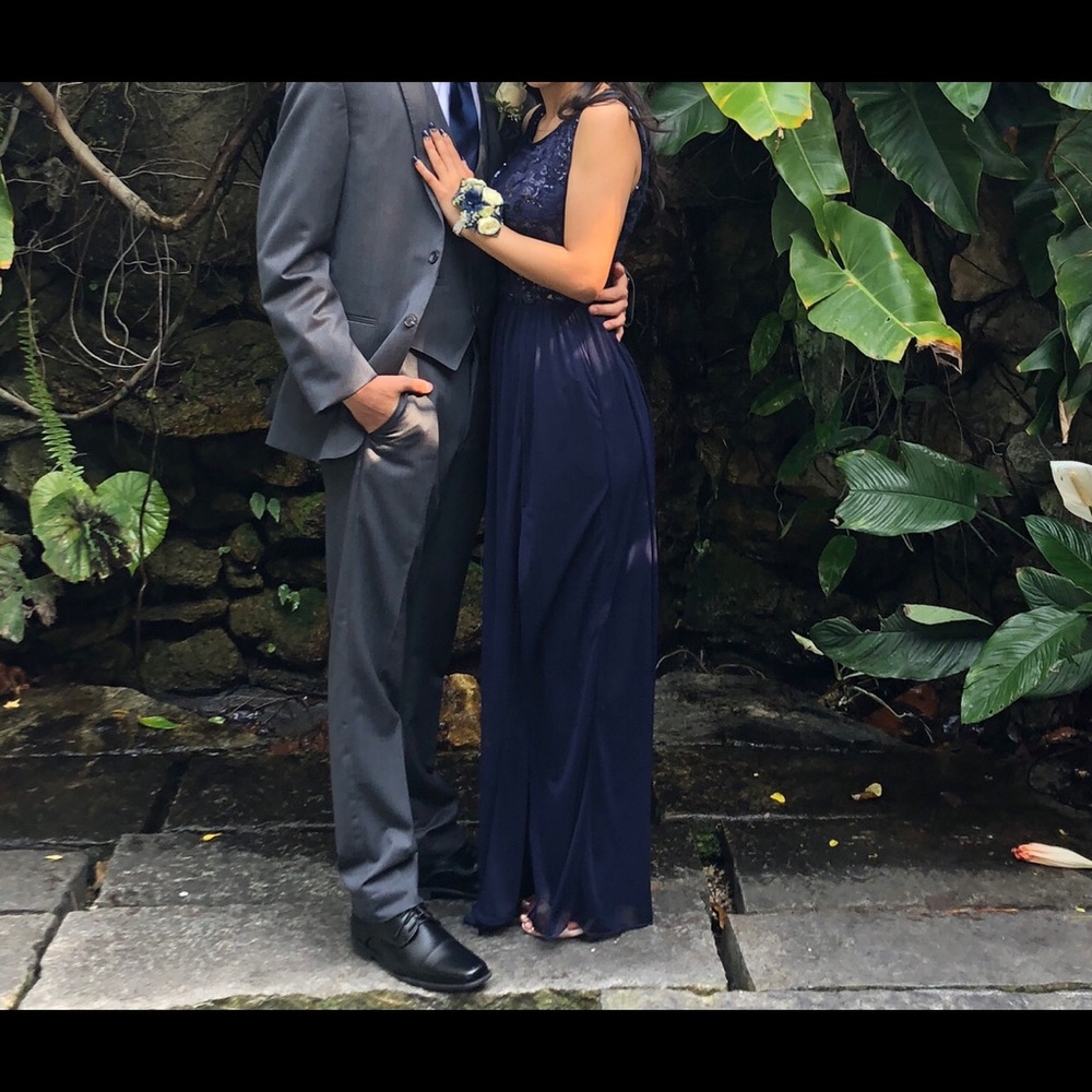 Midnight Blue Prom Dress